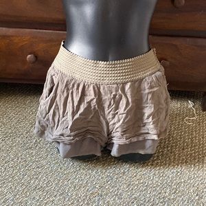 Olive Green Loose Booty Shorts